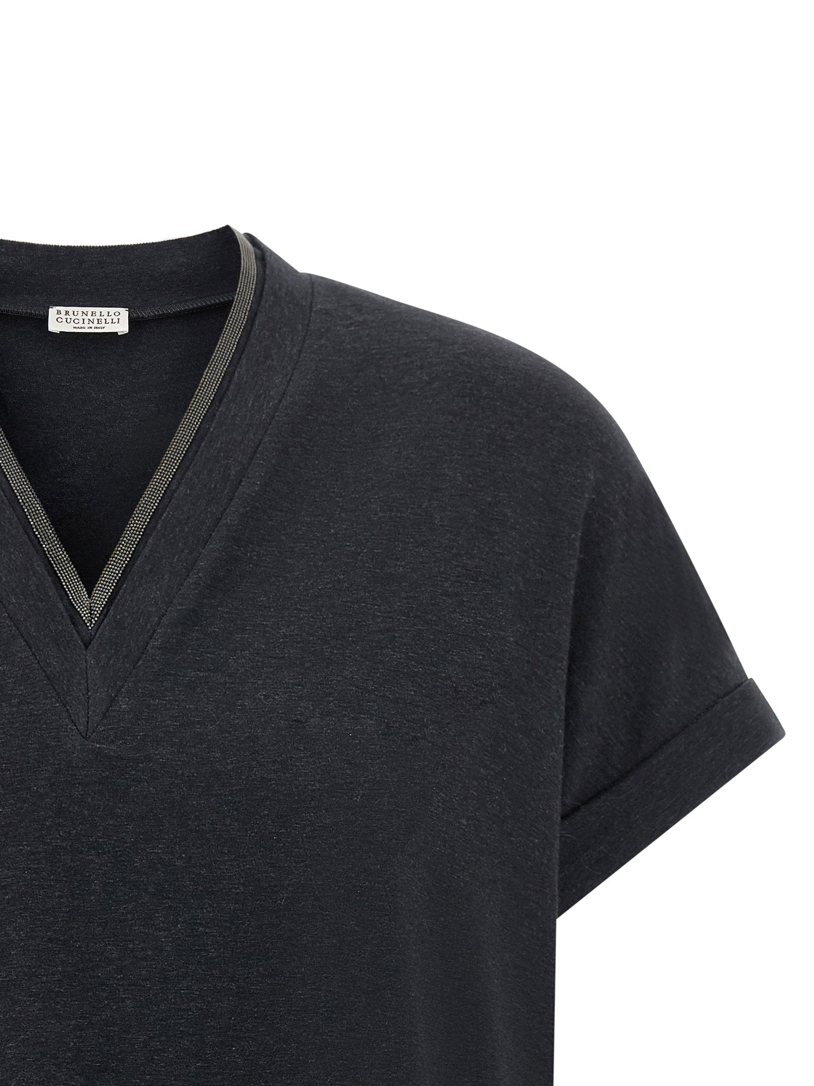Brunello Cucinelli Shiny Trims T-shirt