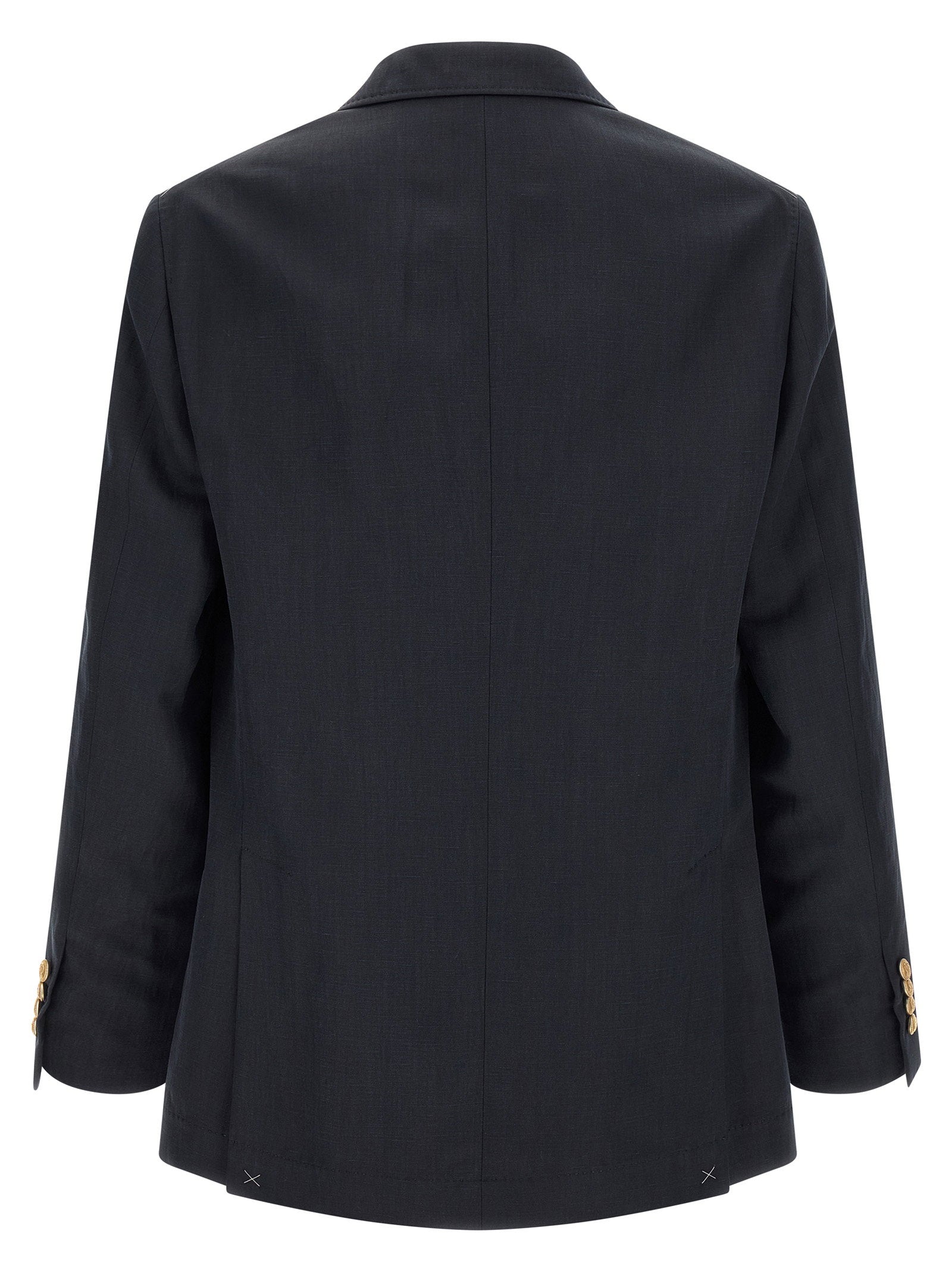 Brunello Cucinelli Silk Twill And Linen Délavé Blazer