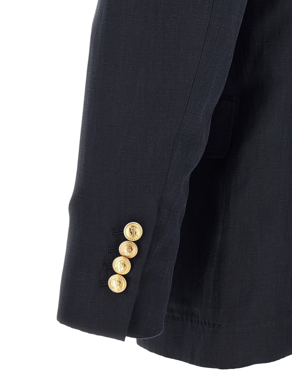 Brunello Cucinelli Silk Twill And Linen Délavé Blazer