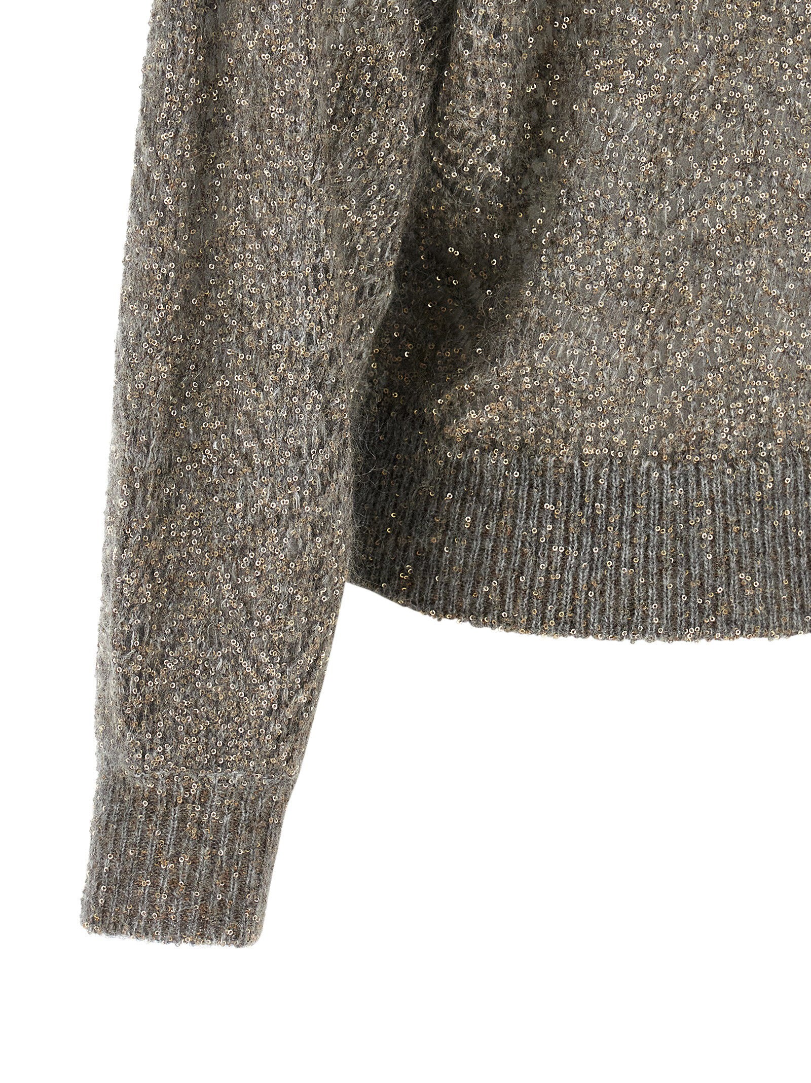 Brunello Cucinelli Dazzling Abstract Leaf Sweater