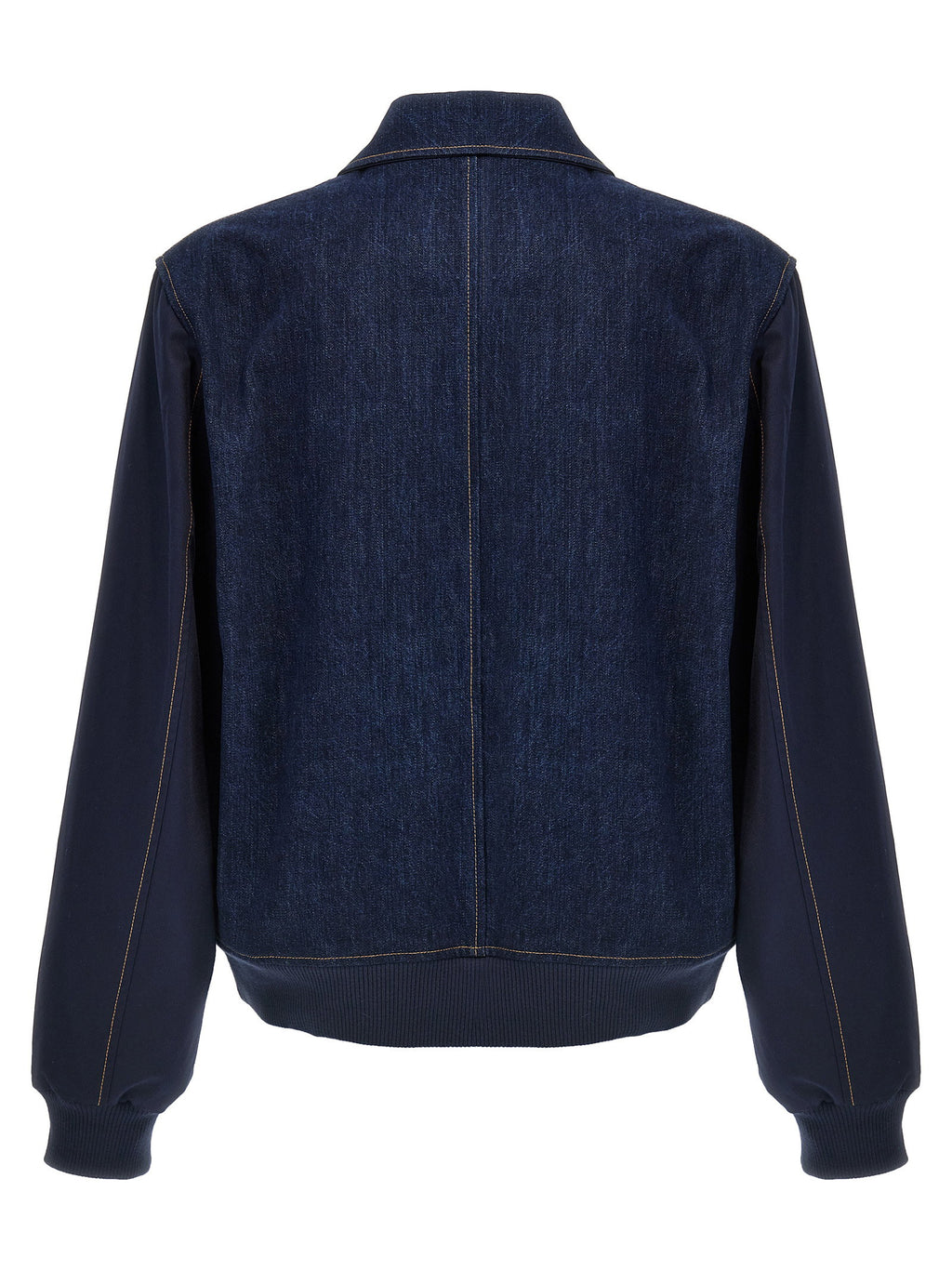 Wales Bonner The Echo Denim Varsity Jacket