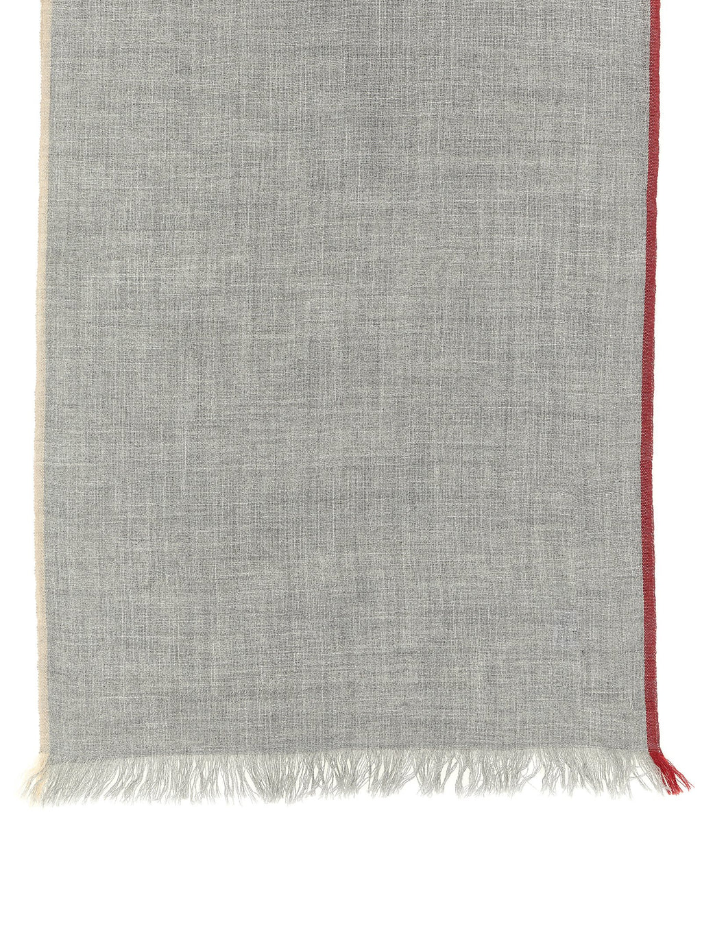 Brunello Cucinelli Contrast Border Scarf