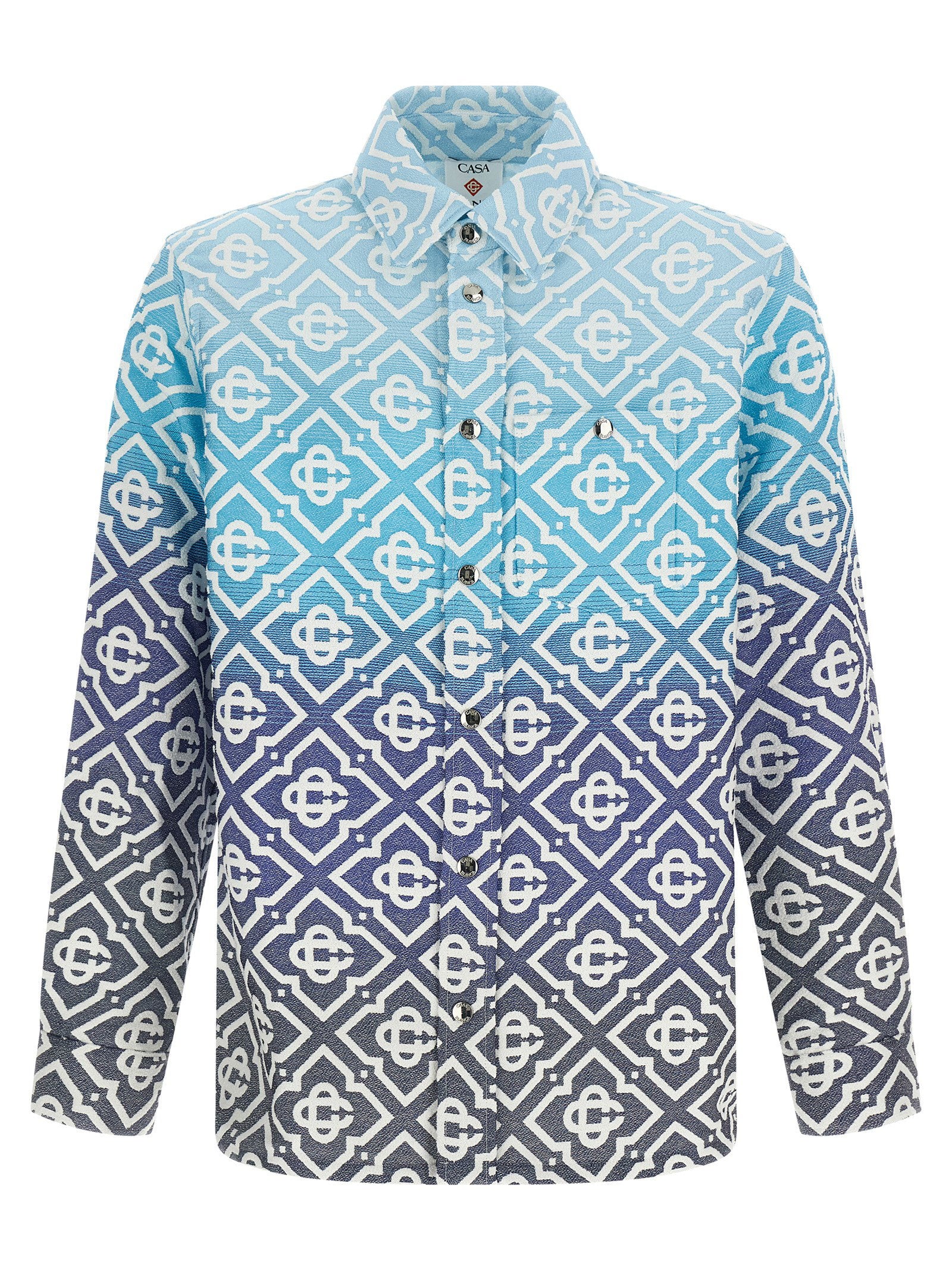 Casablanca Shacket Monogram Gradient Jacquard