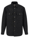 Casablanca Laser Monogram Denim Overshirt