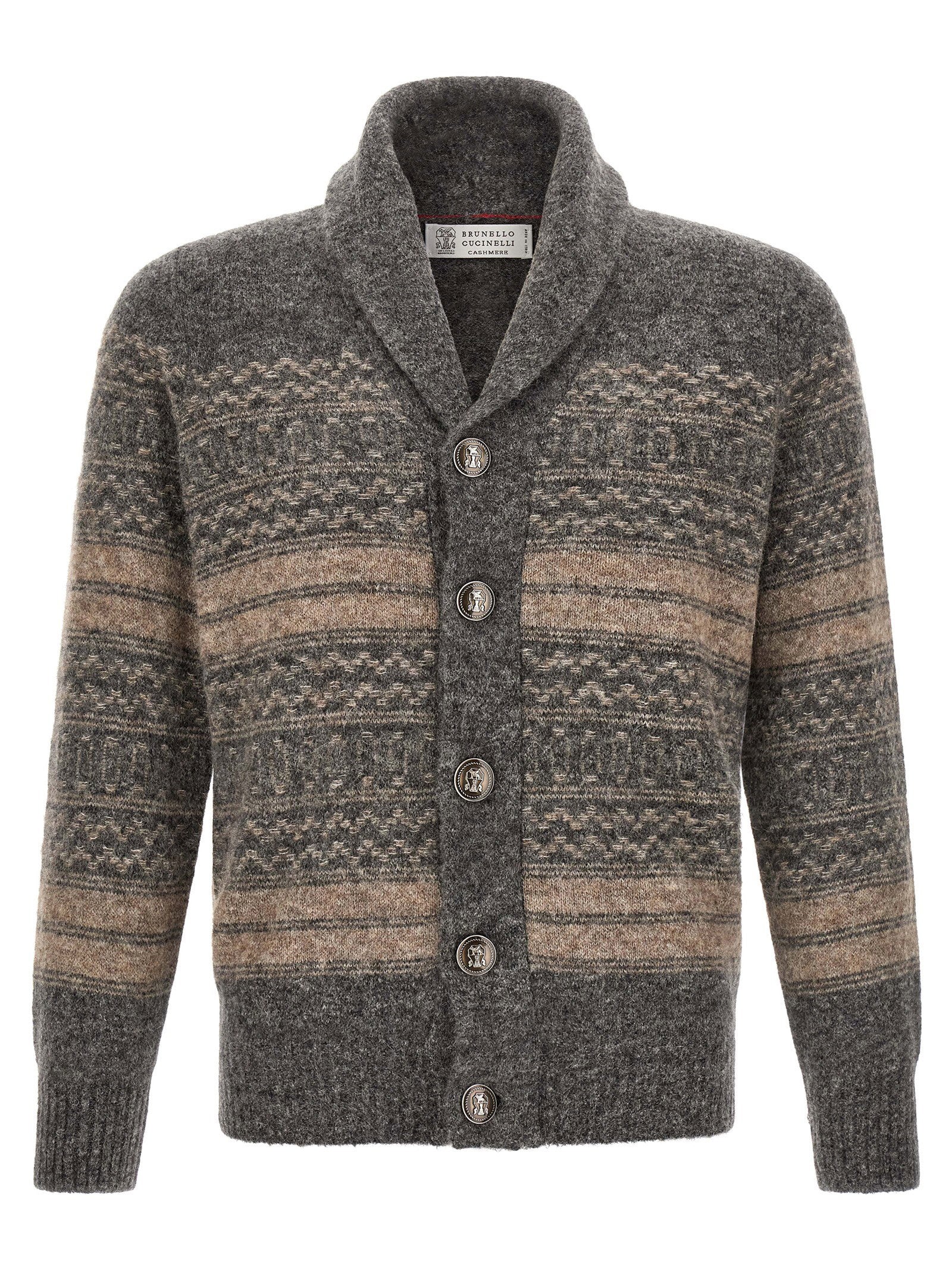 Brunello Cucinelli Nordic Jacquard Cardigan