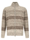 Brunello Cucinelli Nordic Jacquard Cardigan