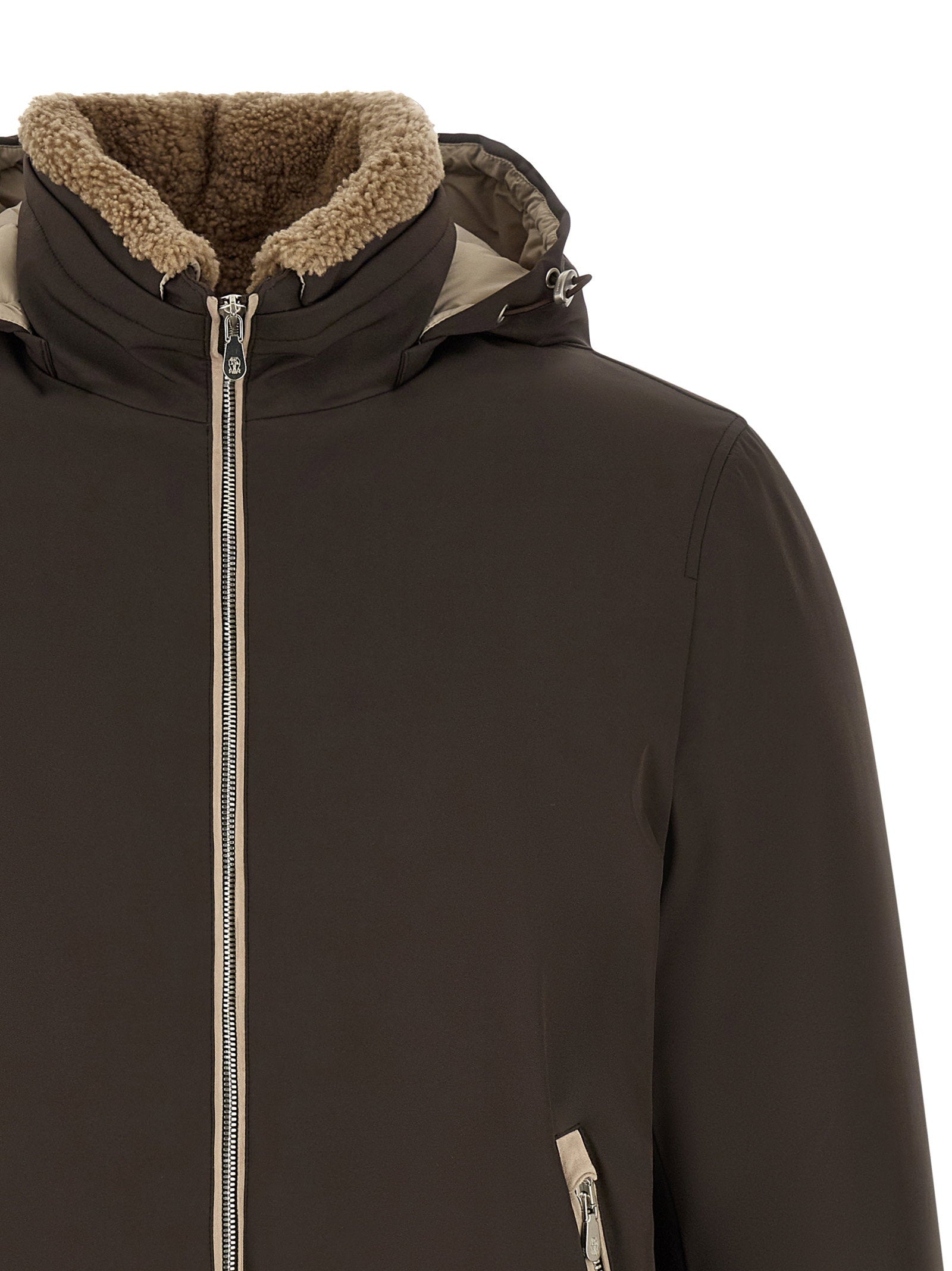 Brunello Cucinelli Detachable Hood Down Jacket