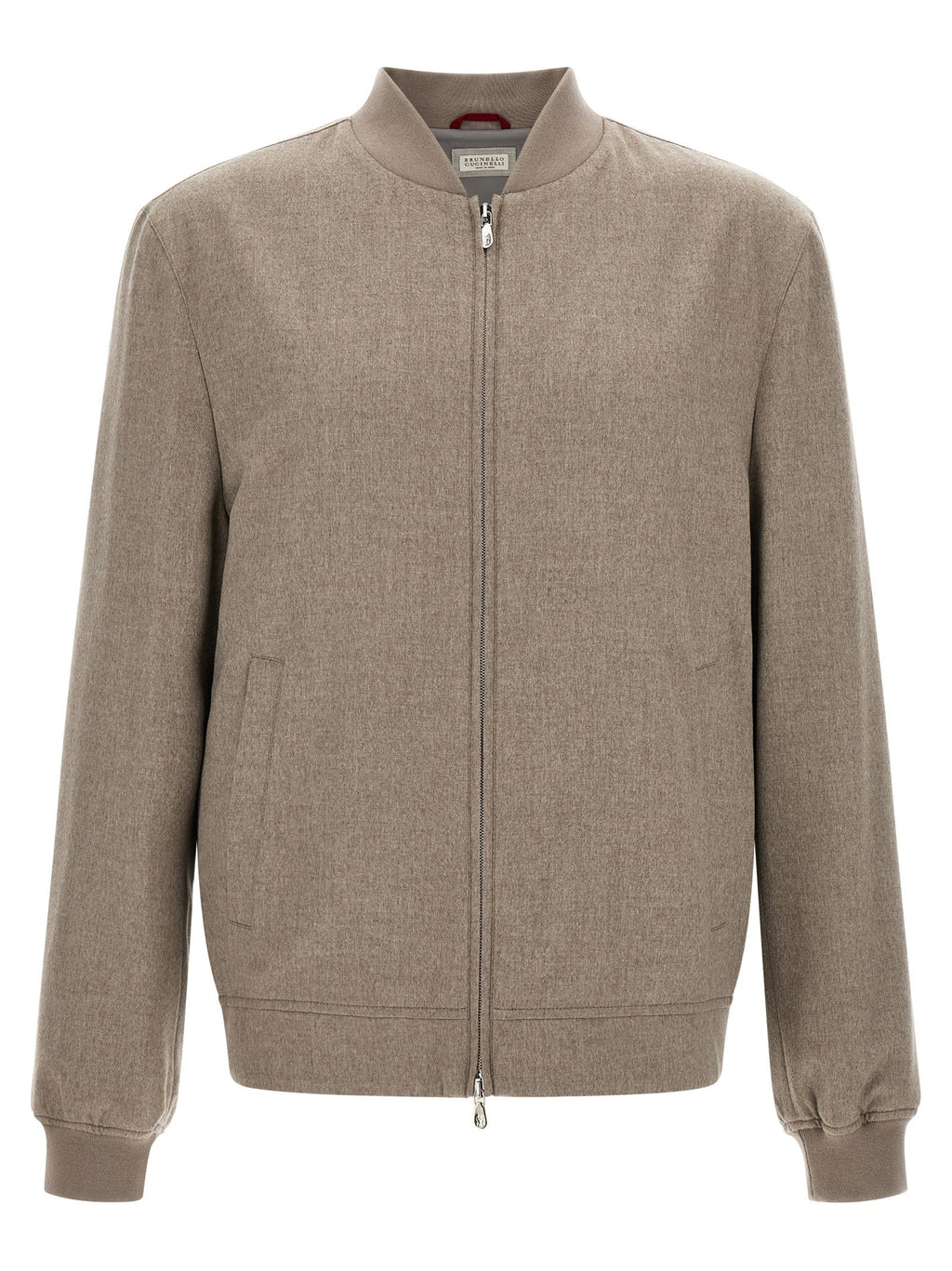 Brunello Cucinelli Light Flannel Bomber Jacket