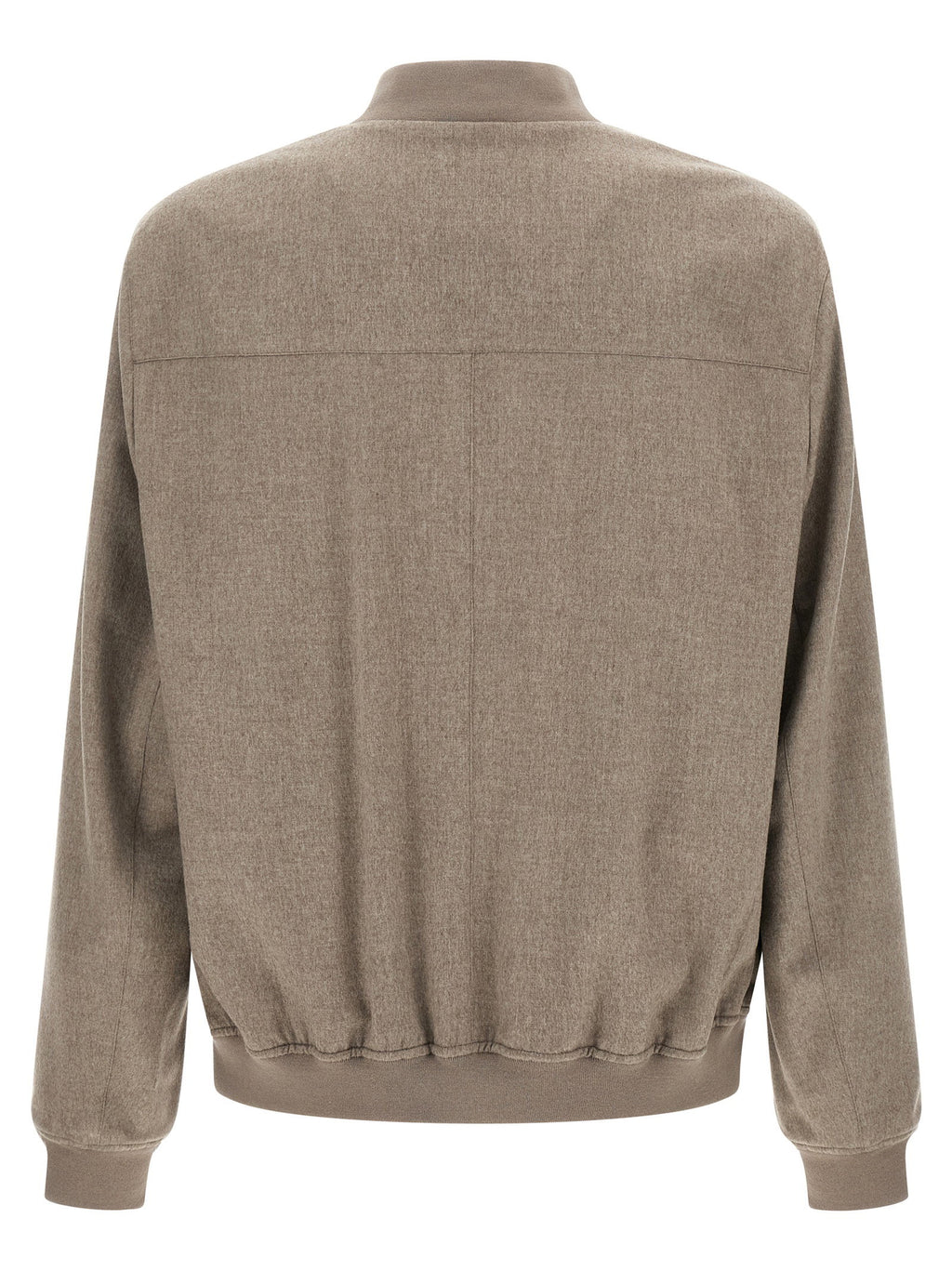Brunello Cucinelli Light Flannel Bomber Jacket