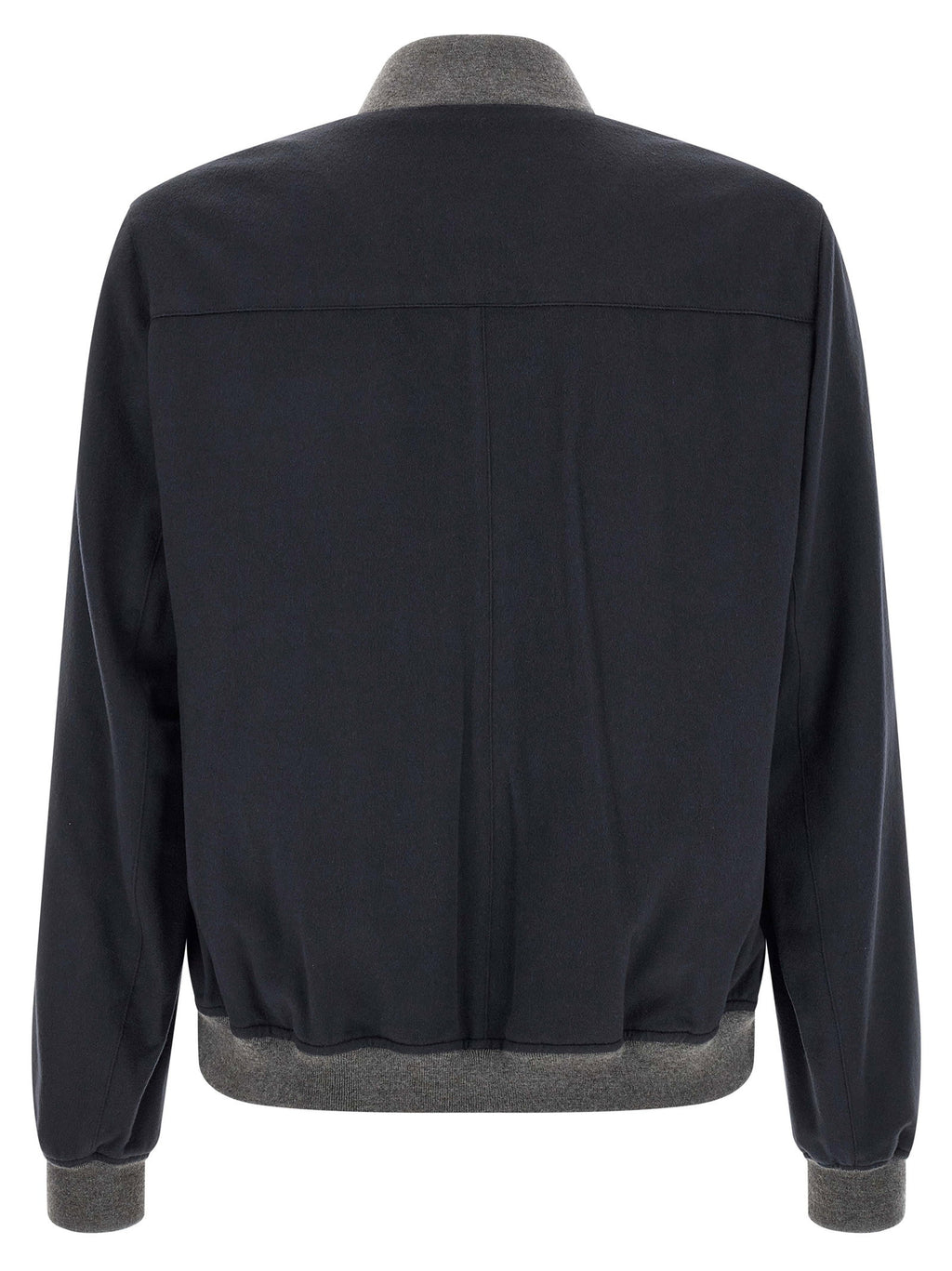 Brunello Cucinelli Light Flannel Bomber Jacket