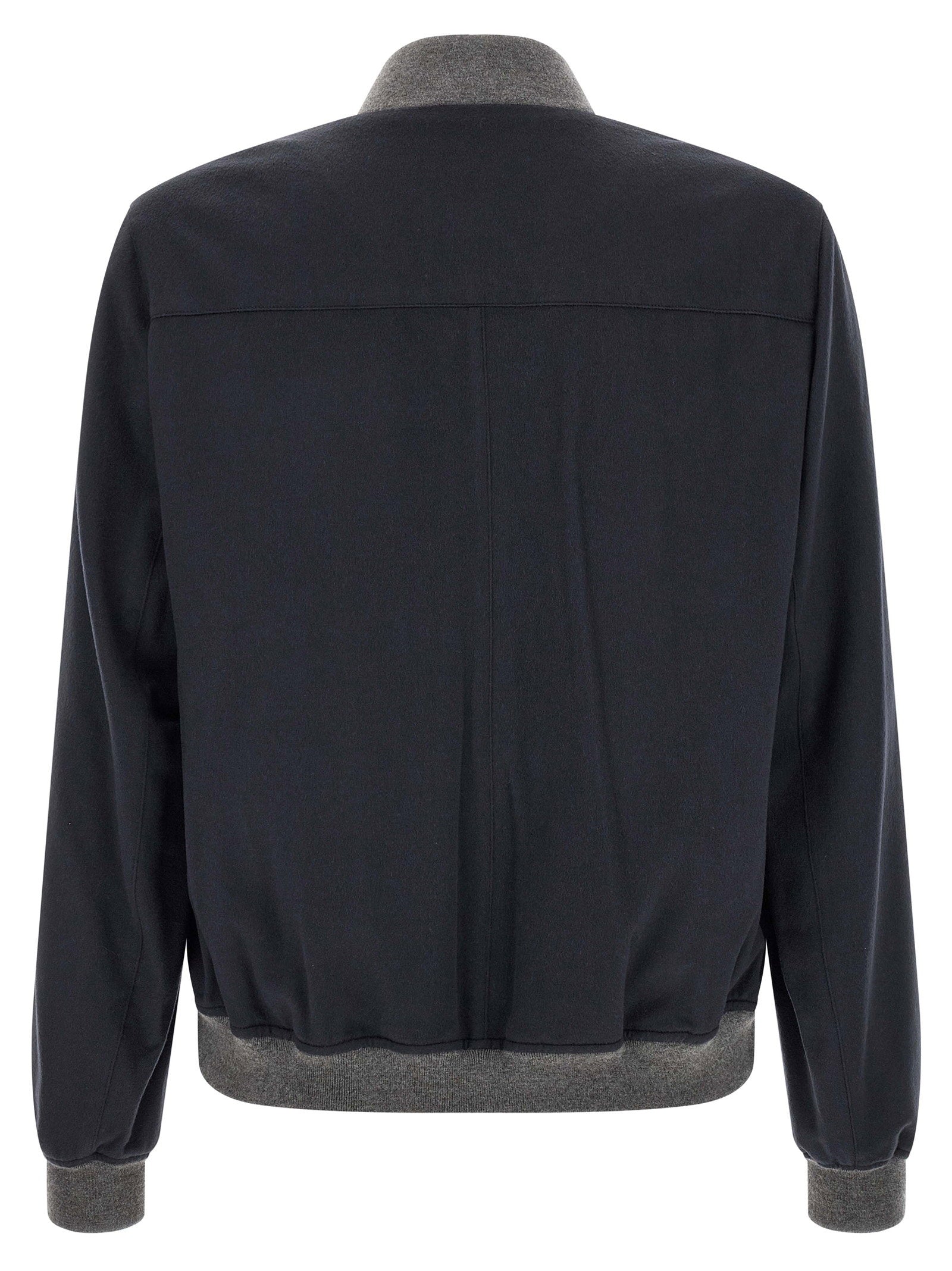 Brunello Cucinelli Light Flannel Bomber Jacket