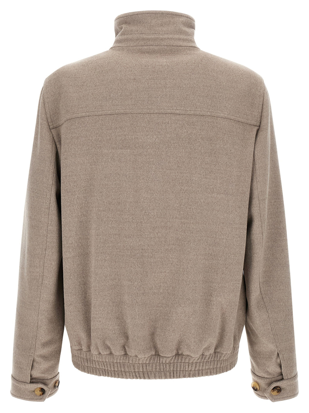 Brunello Cucinelli Virgin Wool Beaver Bomber Jacket