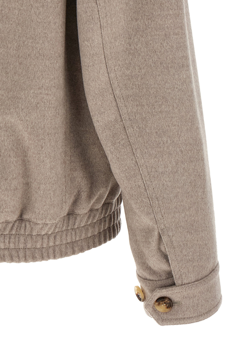 Brunello Cucinelli Virgin Wool Beaver Bomber Jacket