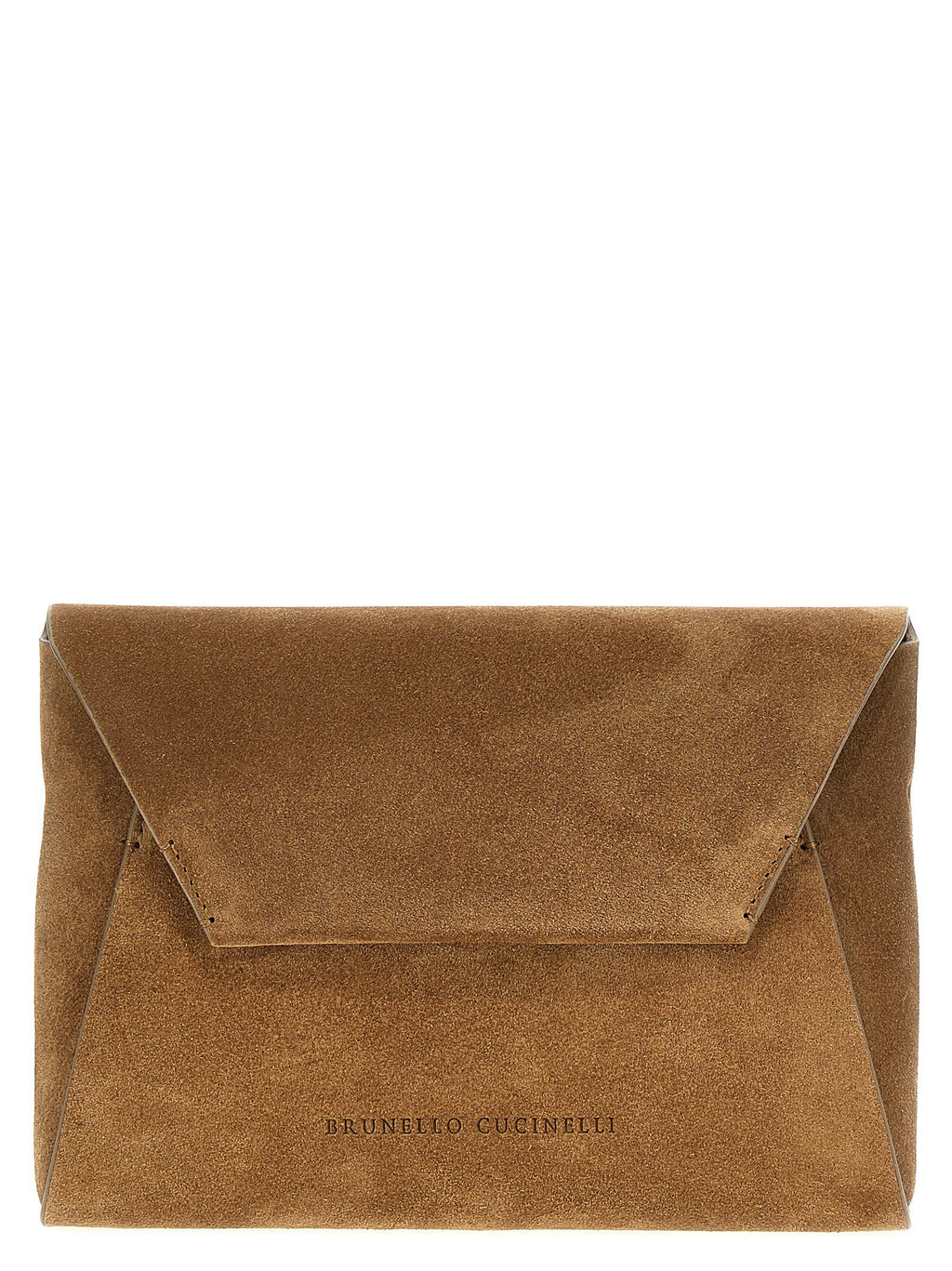 Brunello Cucinelli Monile Suede Clutch Bag