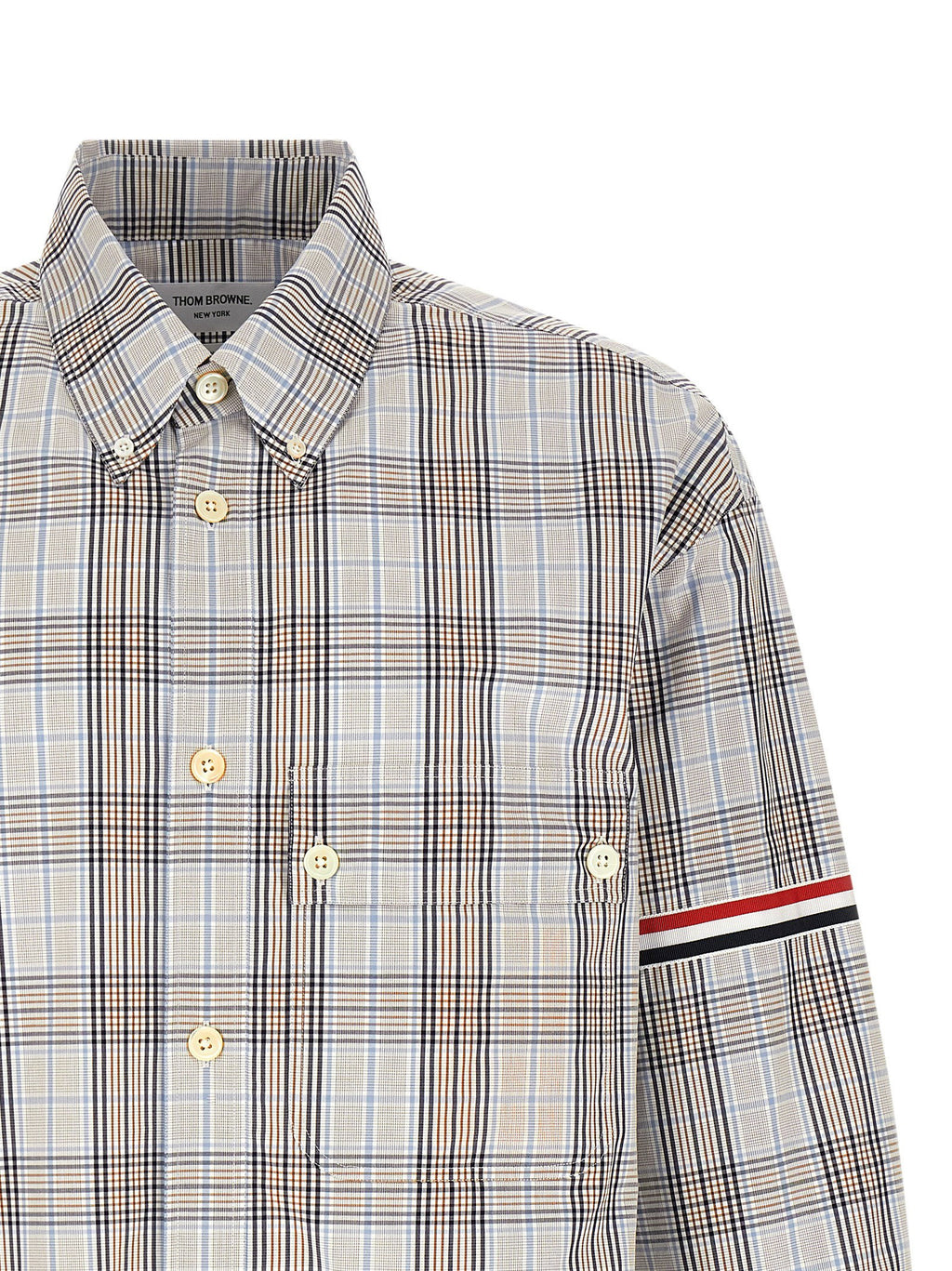 Thom Browne Oversized Rwb Shirt