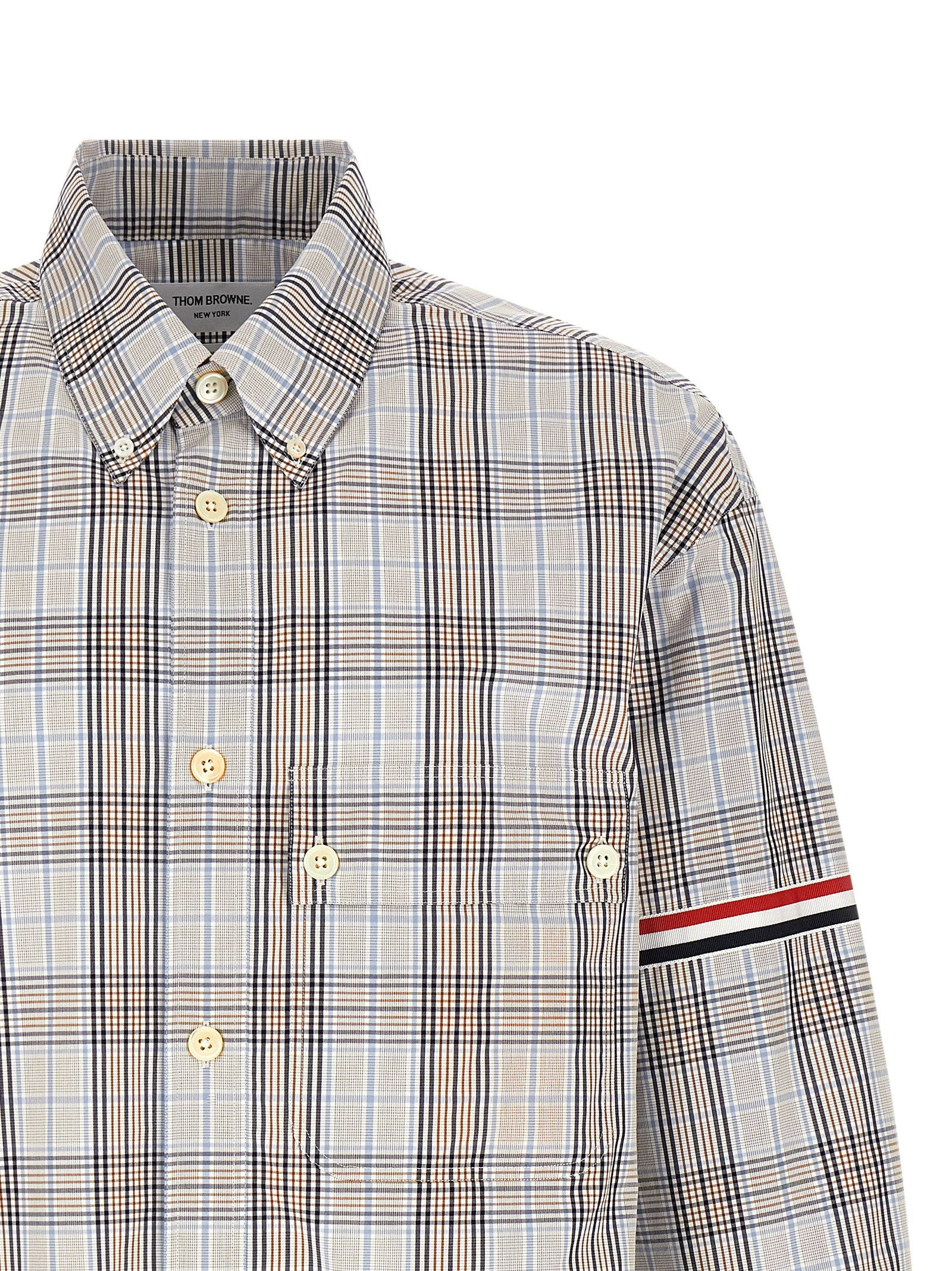 Thom Browne Oversized Rwb Shirt