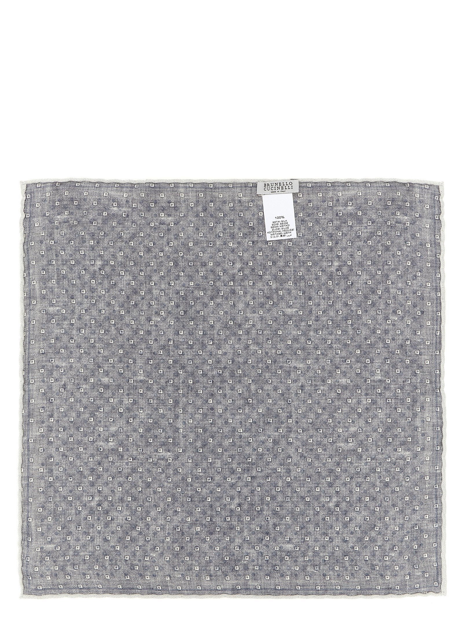 Brunello Cucinelli Double Face Silk Pocket Clutch Bag