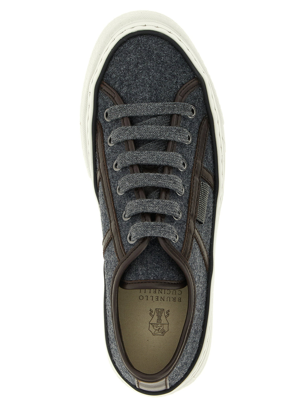 Brunello Cucinelli Shiny Tab Sneakers