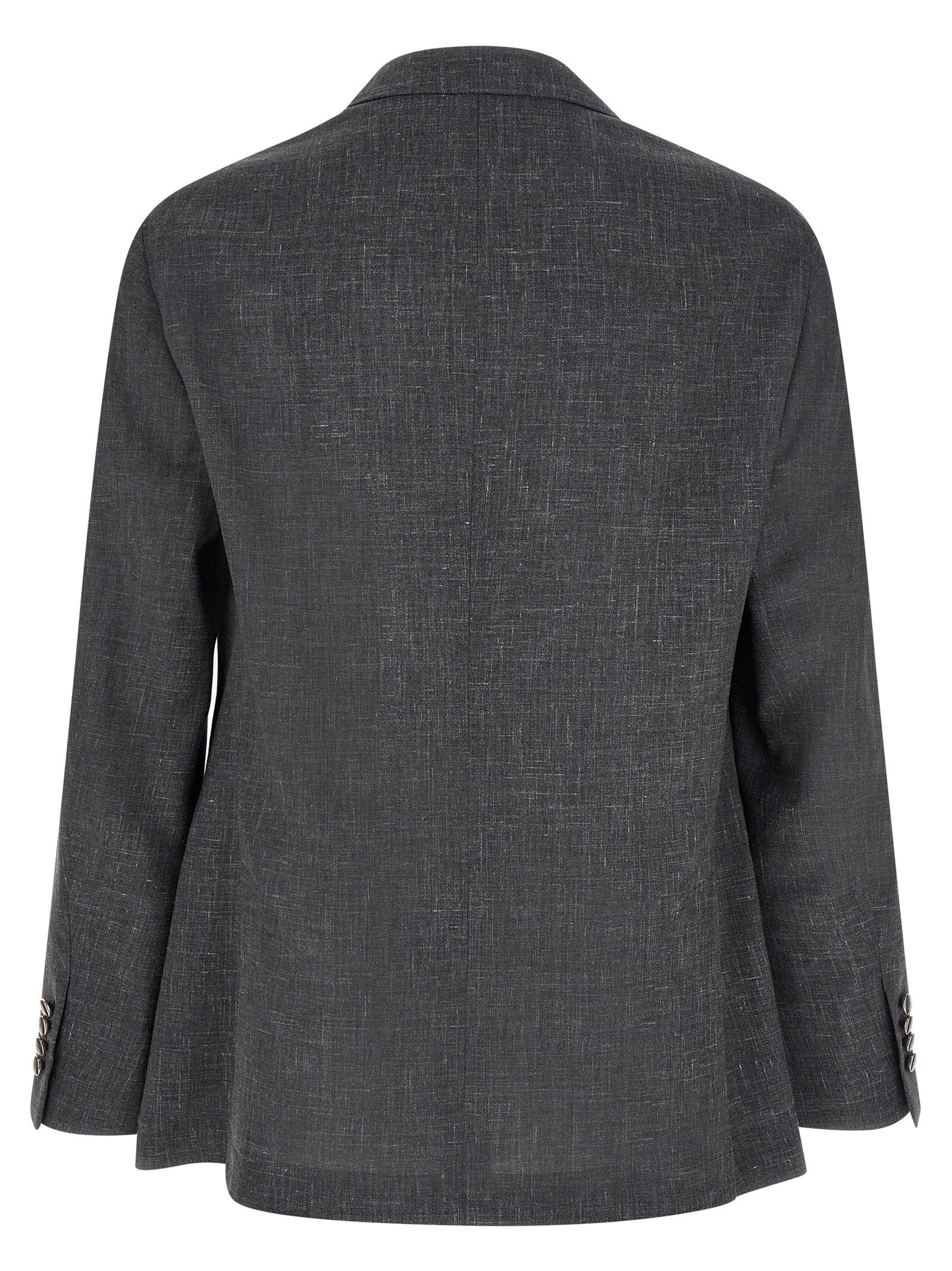 Brunello Cucinelli Blazer Flamed Canvas Blazer