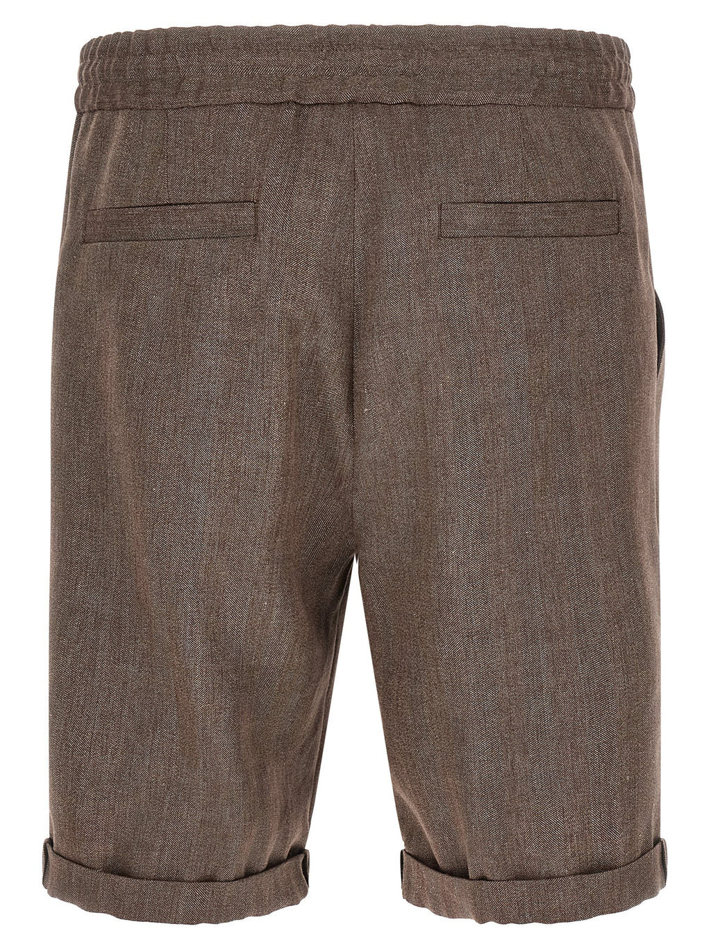Brunello Cucinelli Linen And Wool Bermuda Shorts