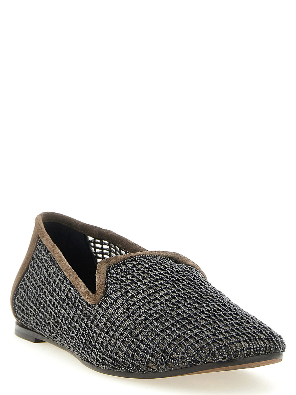 Brunello Cucinelli Embroidery Mesh Loafers
