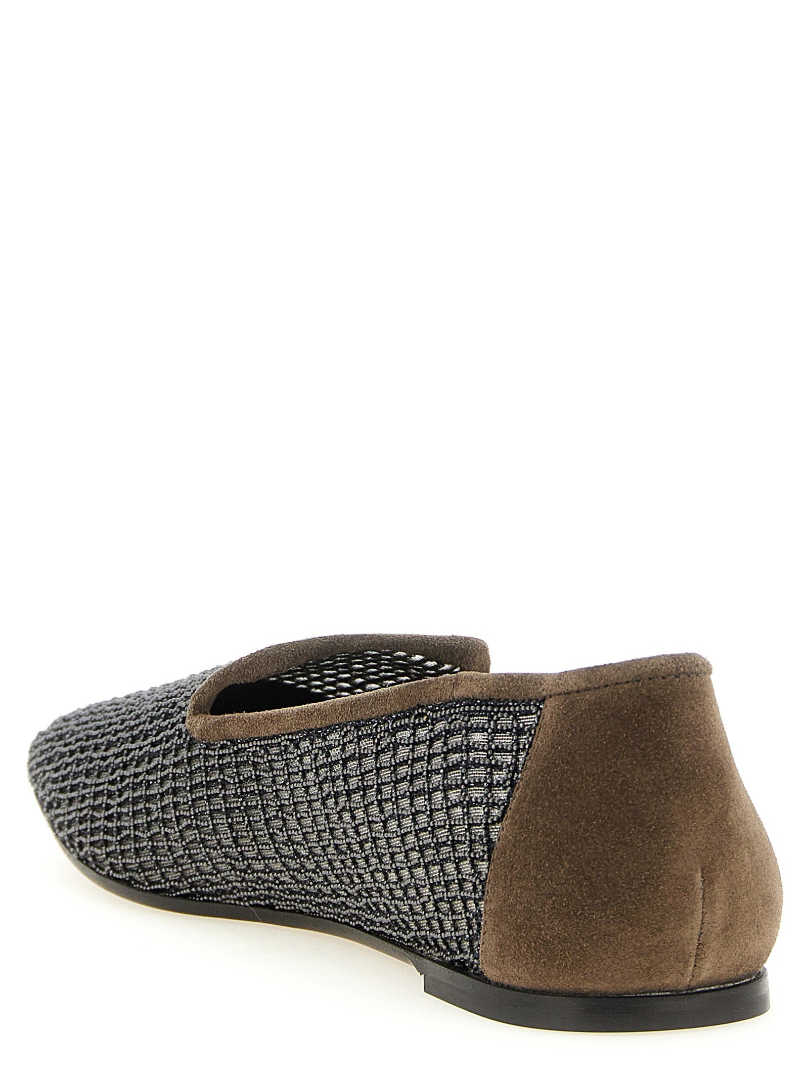 Brunello Cucinelli Embroidery Mesh Loafers
