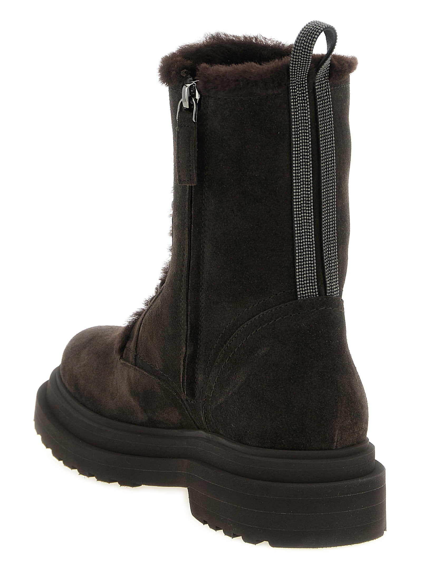 Brunello Cucinelli Precious Loop Ankle Boots