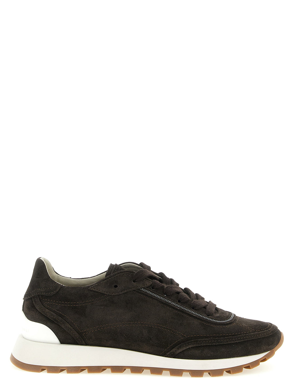 Brunello Cucinelli Monile Suede Sneakers