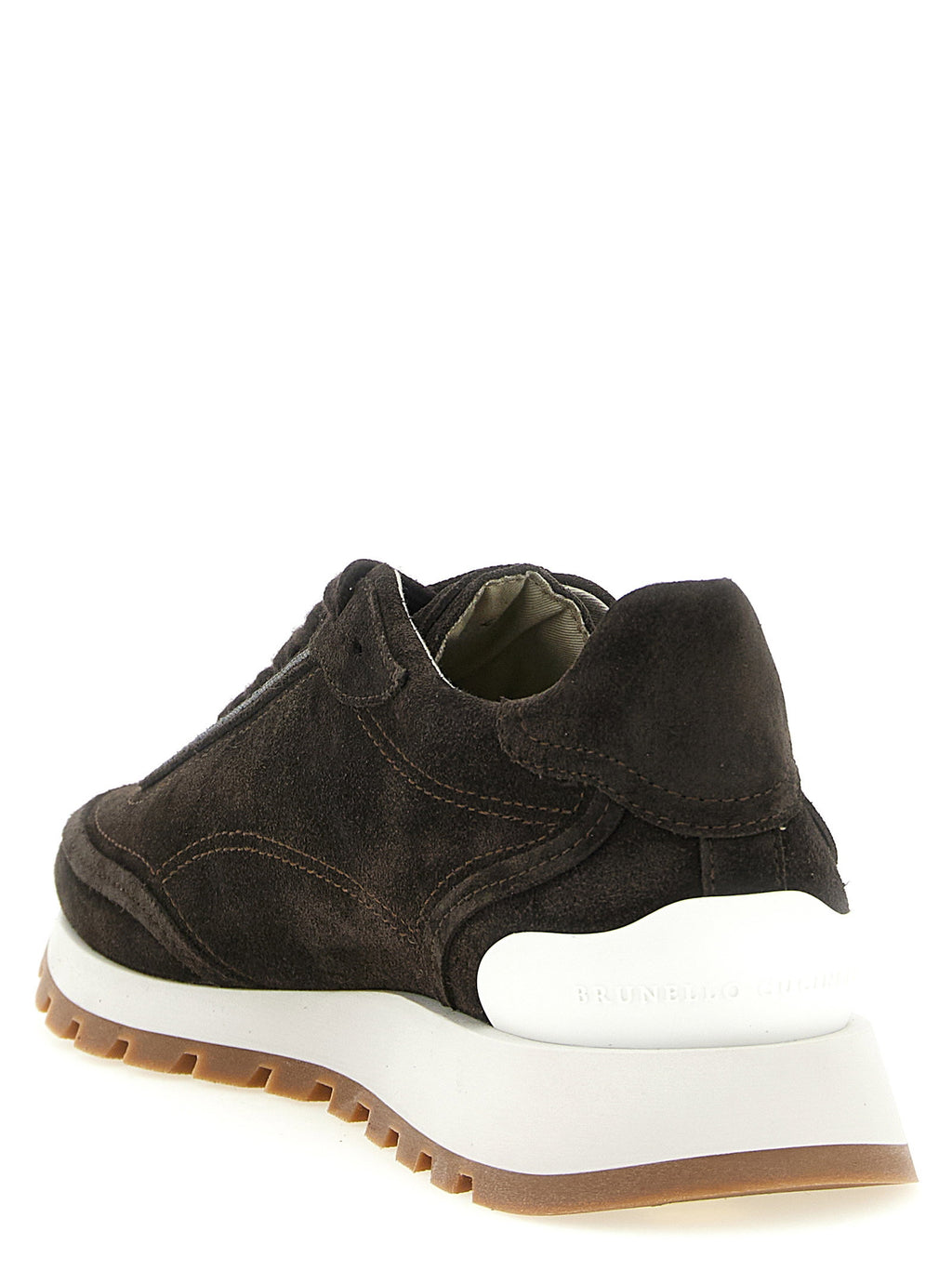 Brunello Cucinelli Monile Suede Sneakers