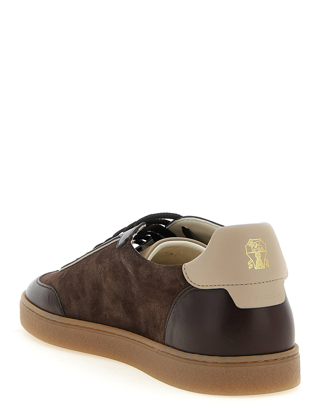 Brunello Cucinelli Suede And Smooth Calf Sneakers
