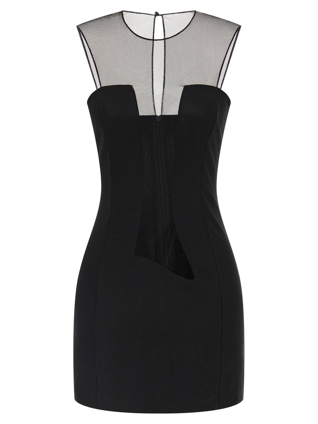Nensi Dojaka Tulle Insert Dress