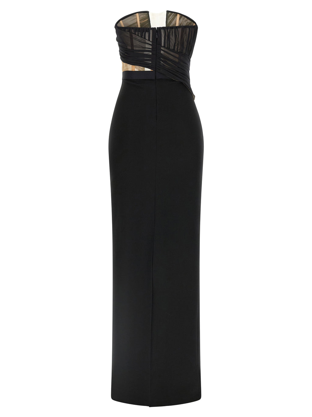 Nensi Dojaka Corsetted Draped Maxi Dress