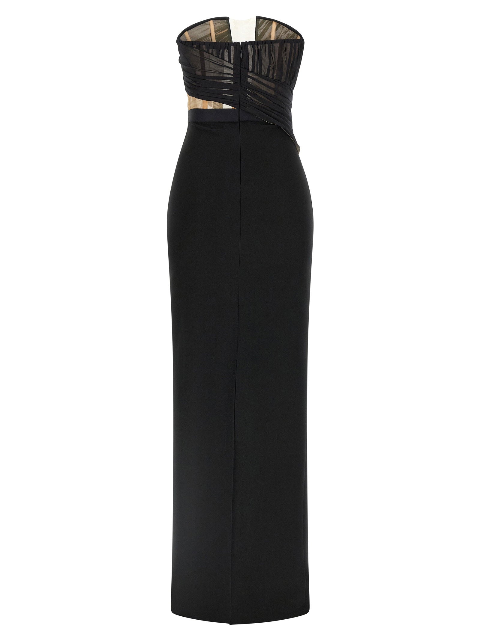 Nensi Dojaka Corsetted Draped Maxi Dress