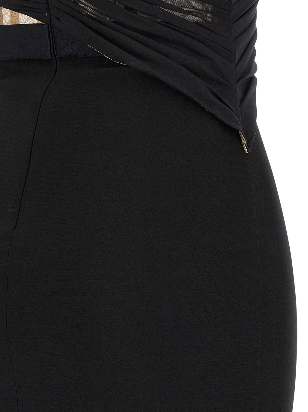 Nensi Dojaka Corsetted Draped Maxi Dress