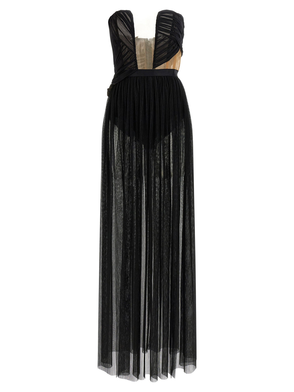 Nensi Dojaka Corsetto Draped Gown Dress