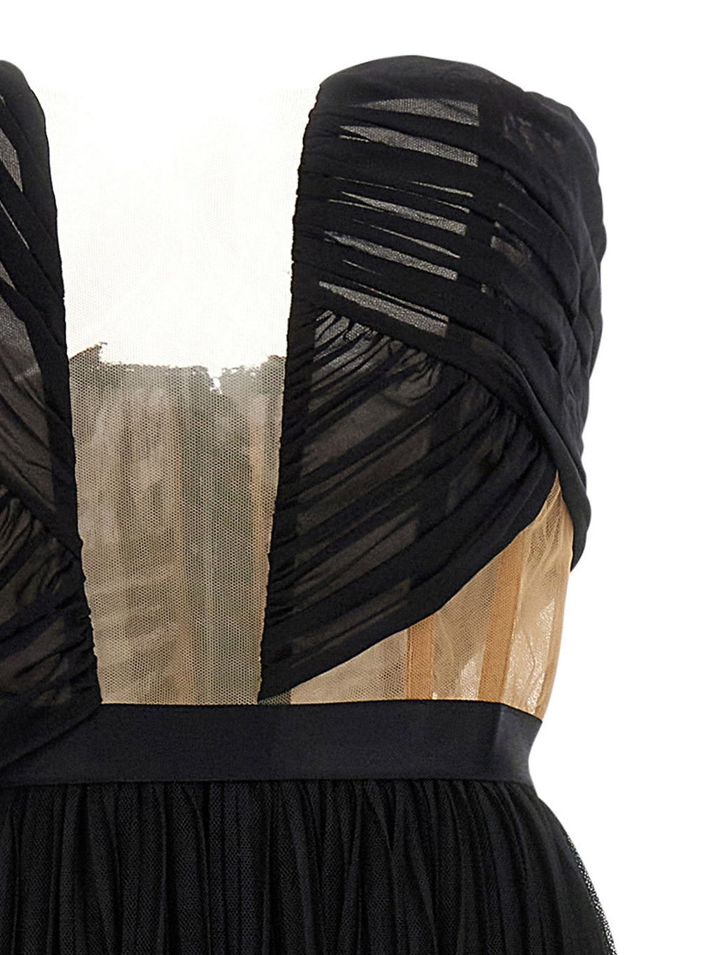 Nensi Dojaka Corsetto Draped Gown Dress