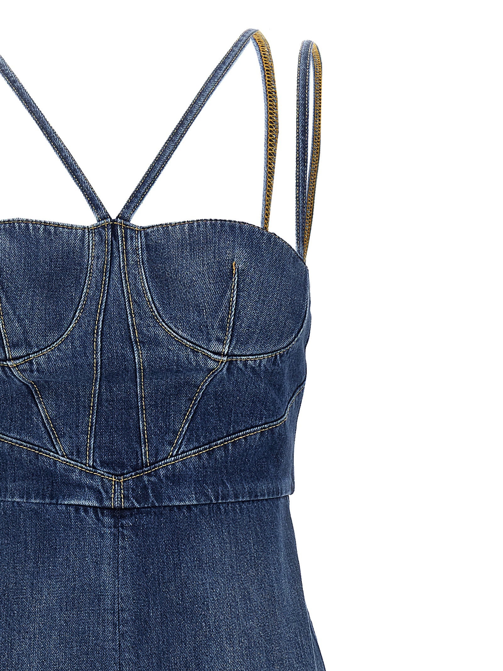Nensi Dojaka Denim Dress
