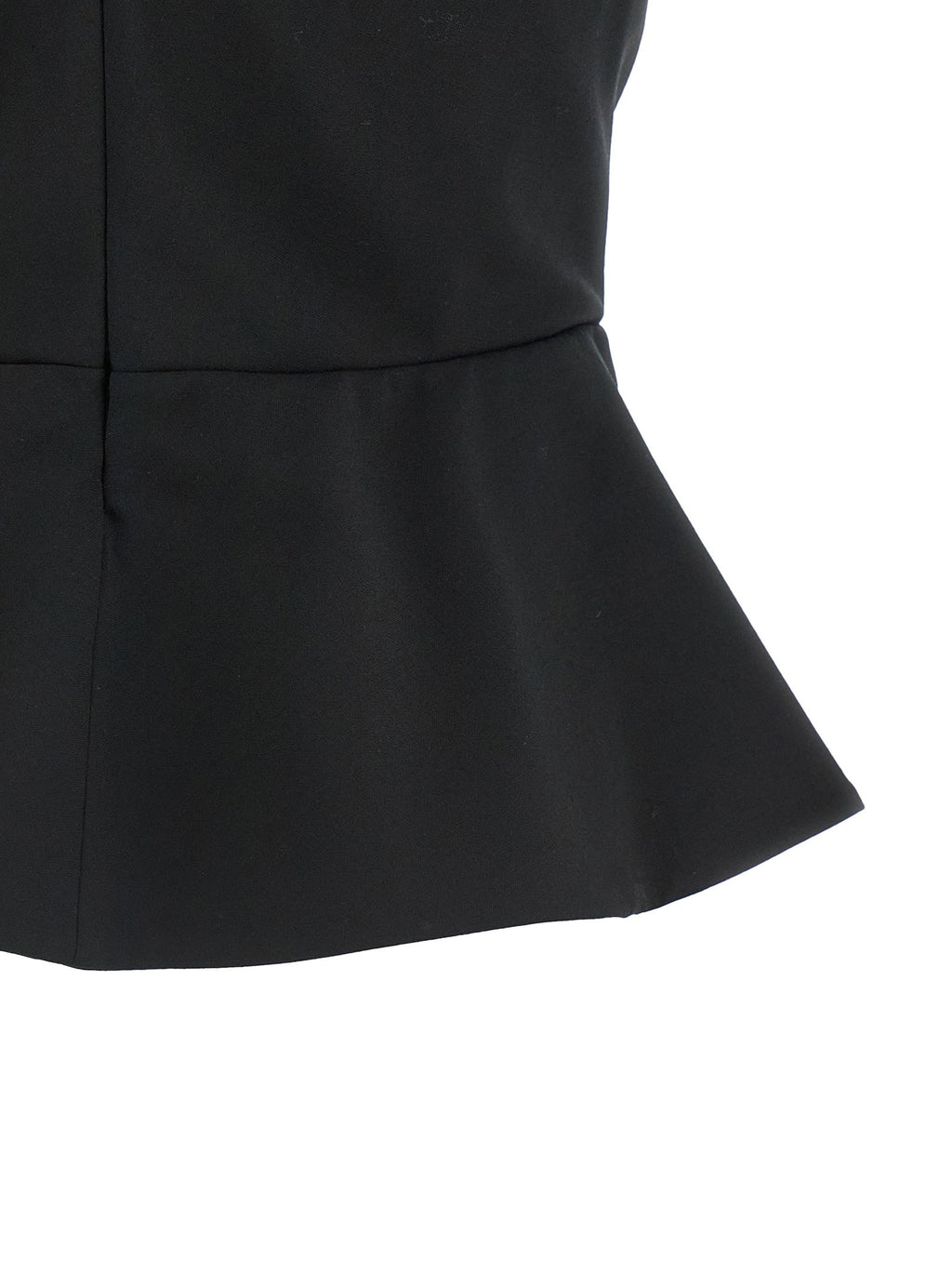 Nensi Dojaka Tailored Bustier With Sheer Neckline Top