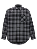 Off White Check Flannel Padded Jacket