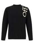 Off White Vertical Bookish Sweater