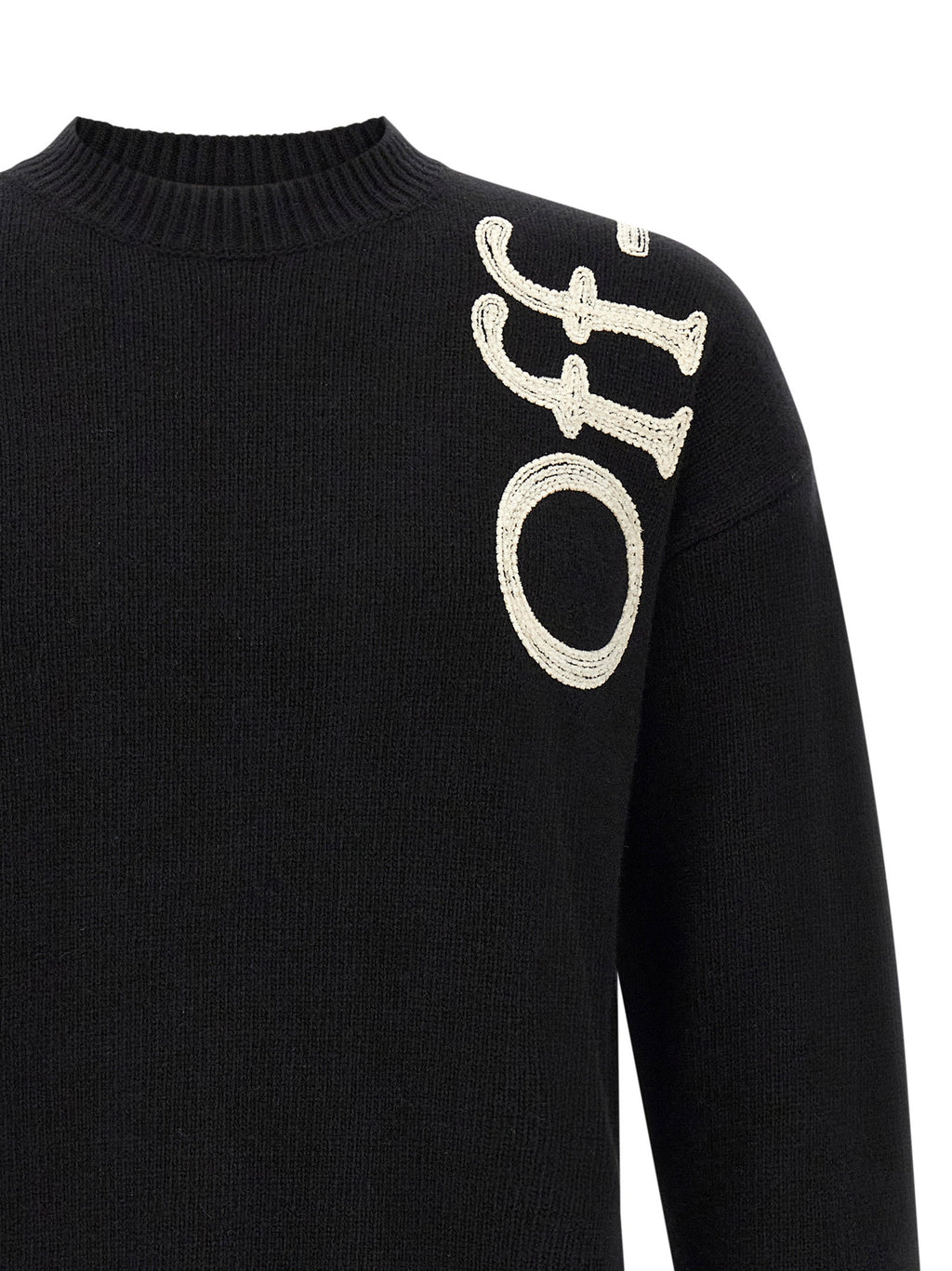 Off White Vertical Bookish Sweater
