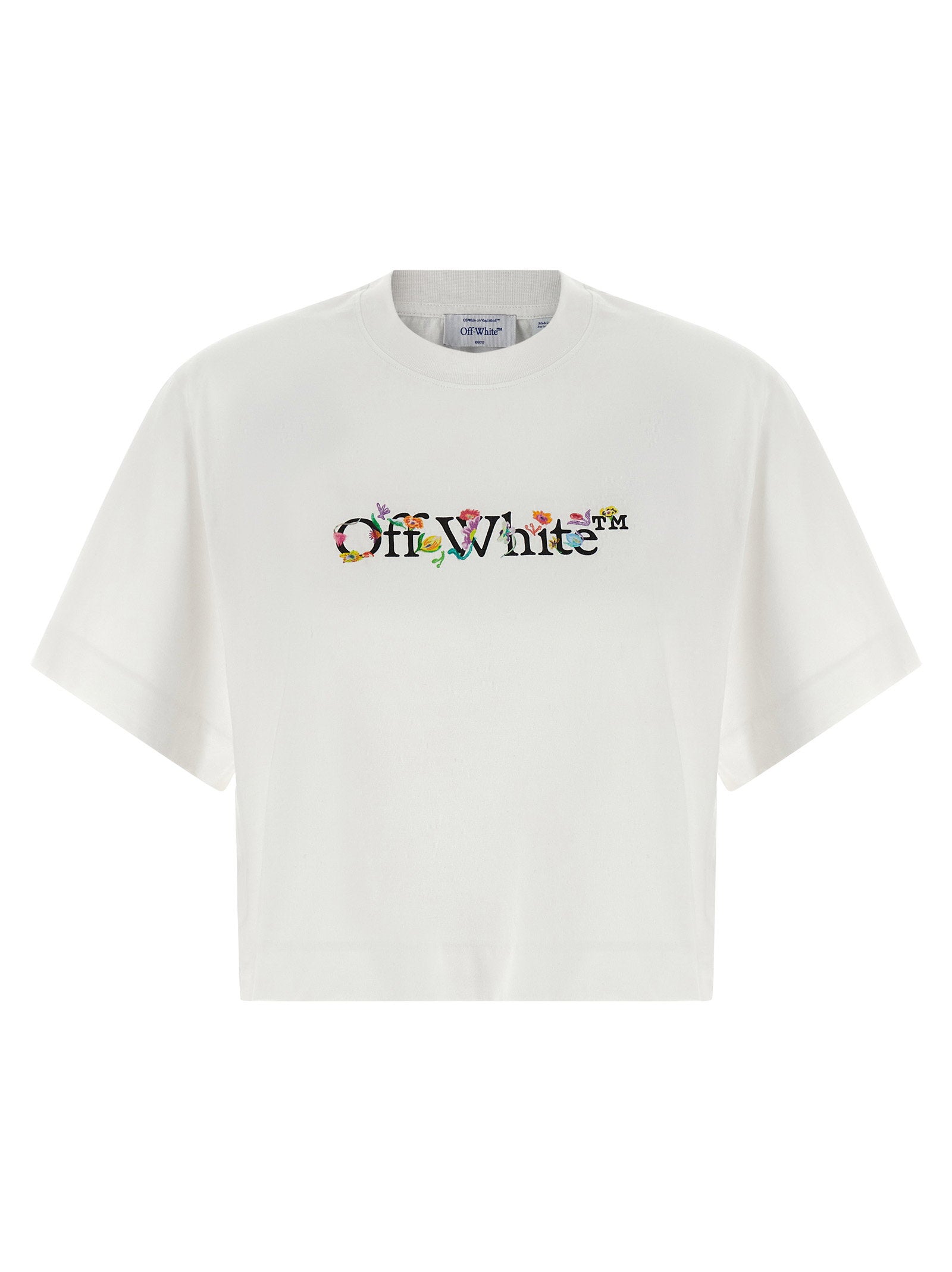 Off White Bookish Glowing Flower T-shirt