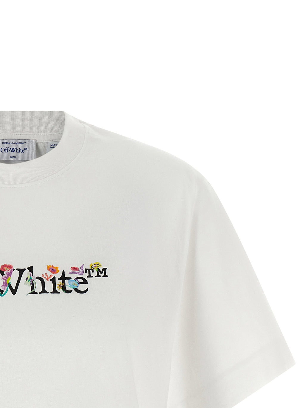 Off White Bookish Glowing Flower T-shirt