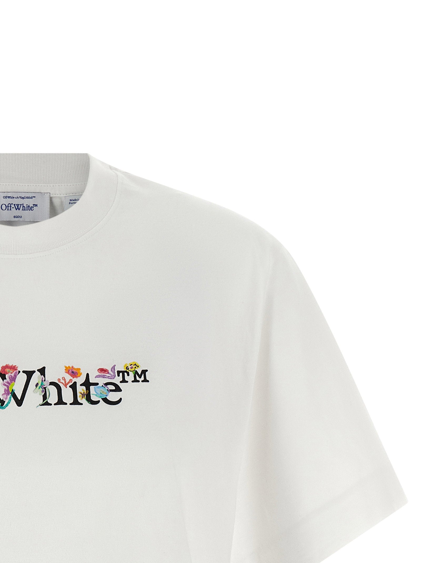 Off White Bookish Glowing Flower T-shirt