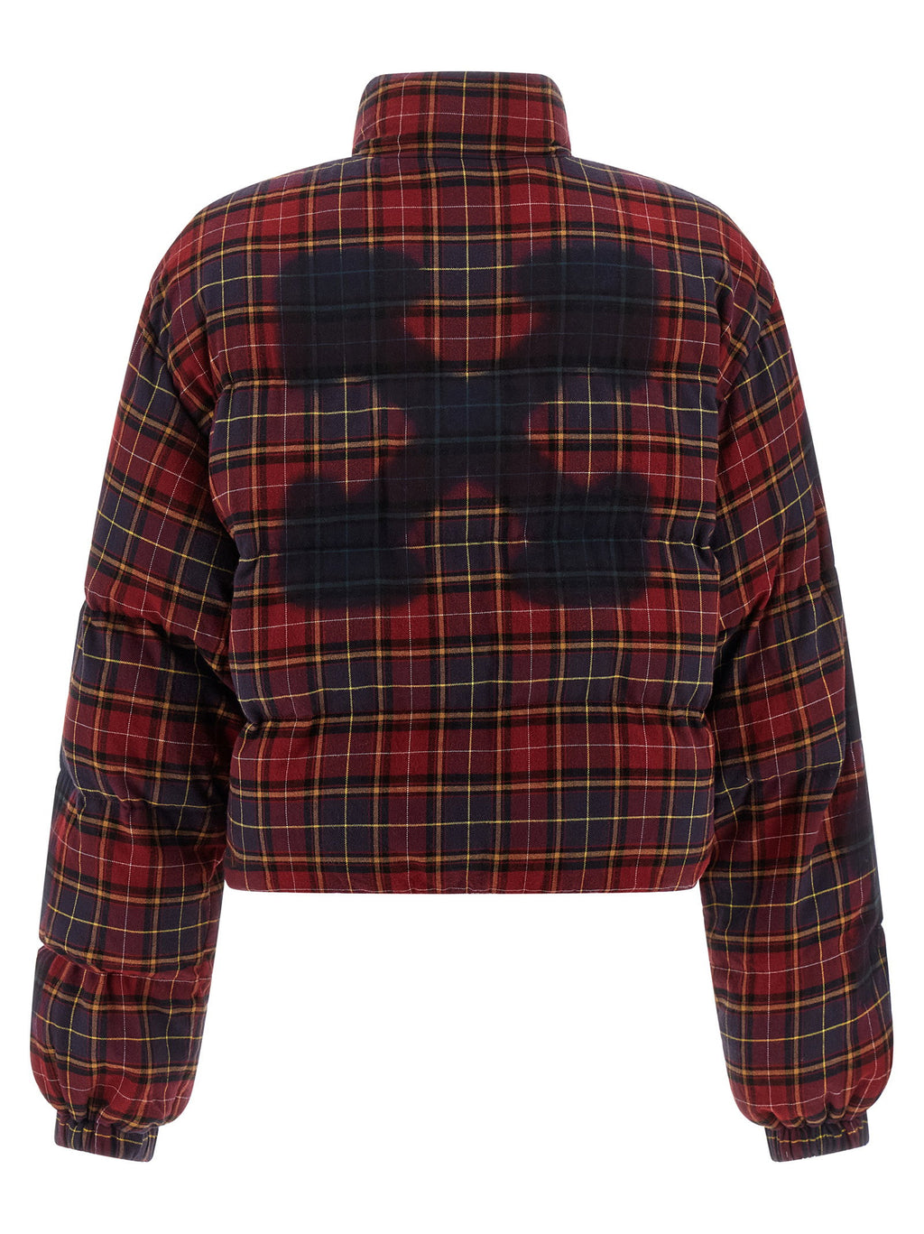 Off White Check Flan Arrow Spray Down Jacket