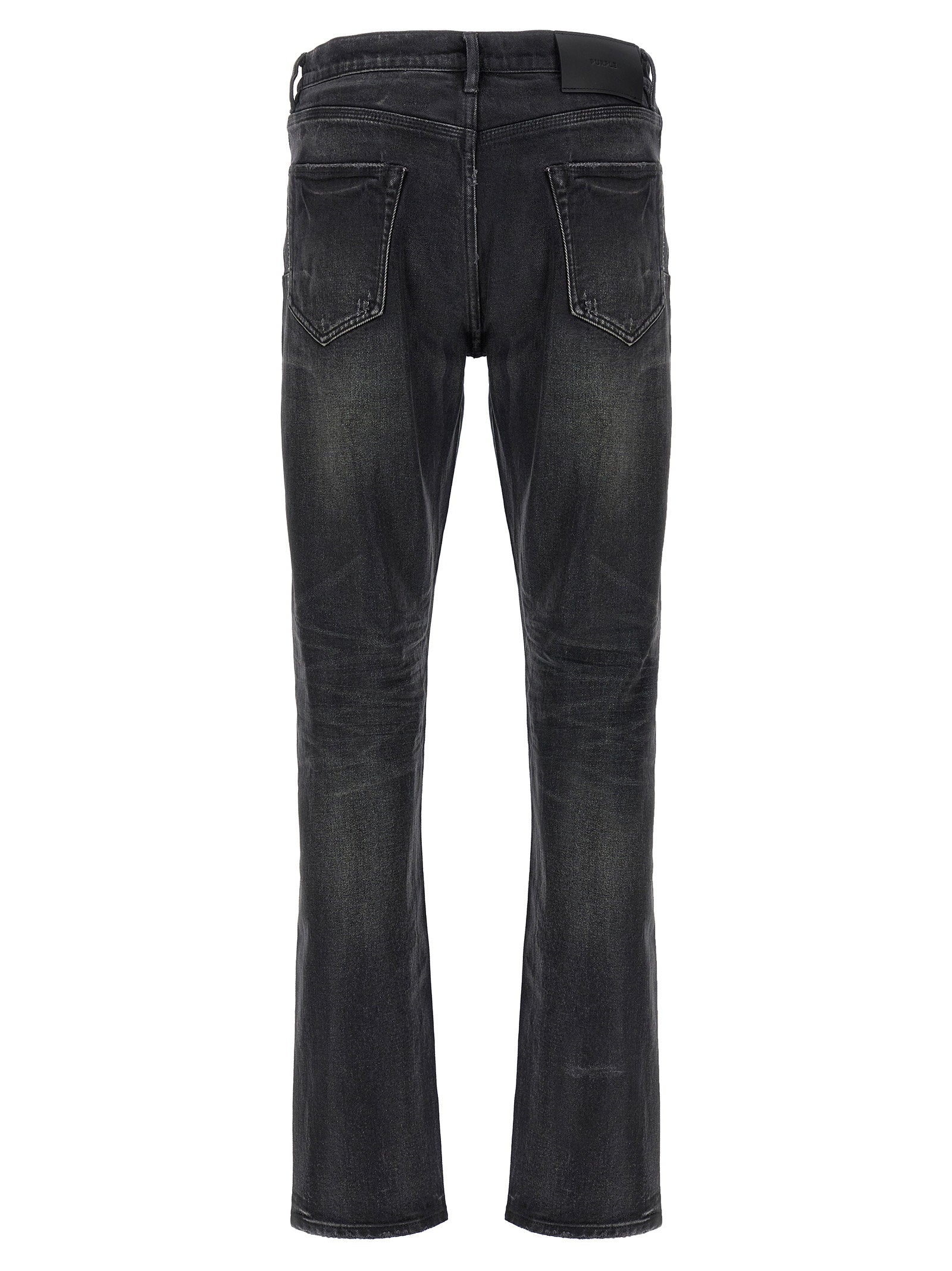 Purple P005 Double Dip Coated Jeans