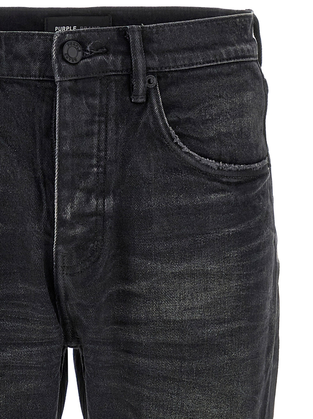 Purple P005 Double Dip Coated Jeans