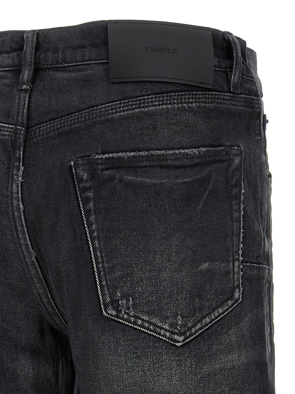 Purple P005 Double Dip Coated Jeans