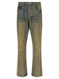 Purple P011 Dirty Oil Repair Jeans