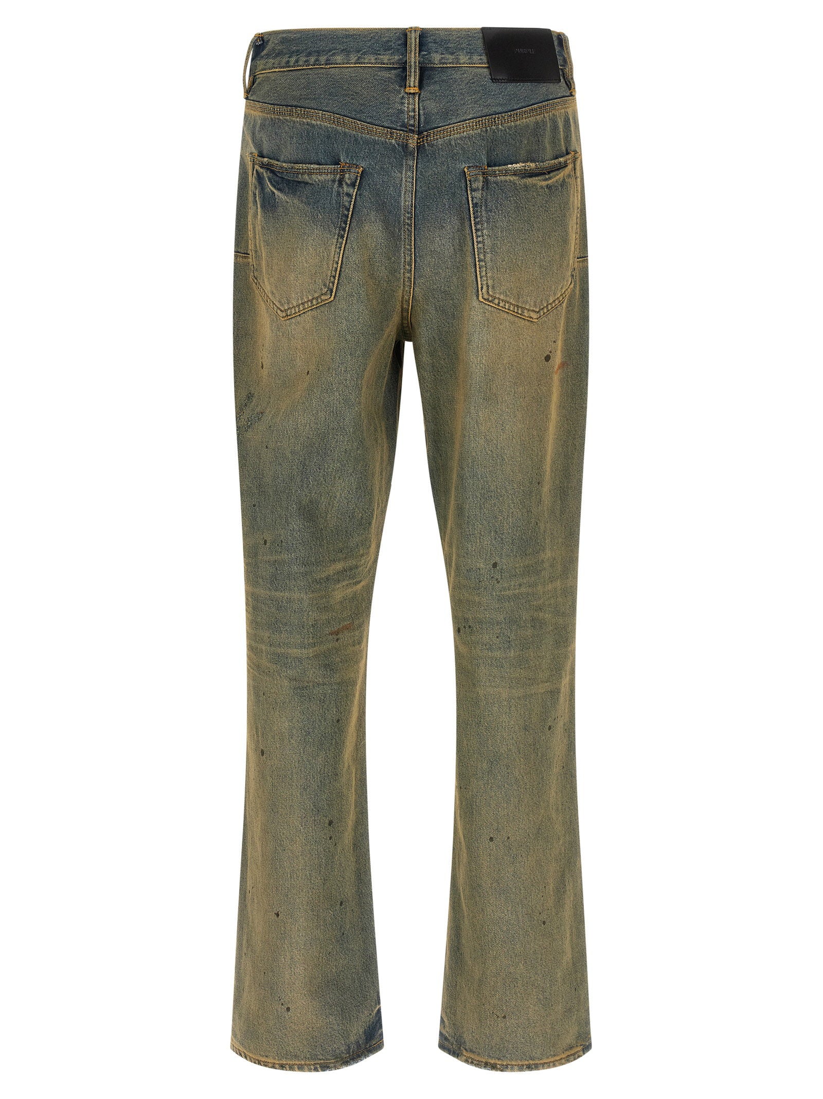 Purple P011 Dirty Oil Repair Jeans